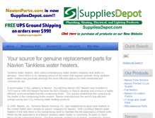 Tablet Screenshot of navienparts.com